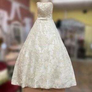 Vintage Private Collection Ivory Wedding Dress Ball Gown NWT